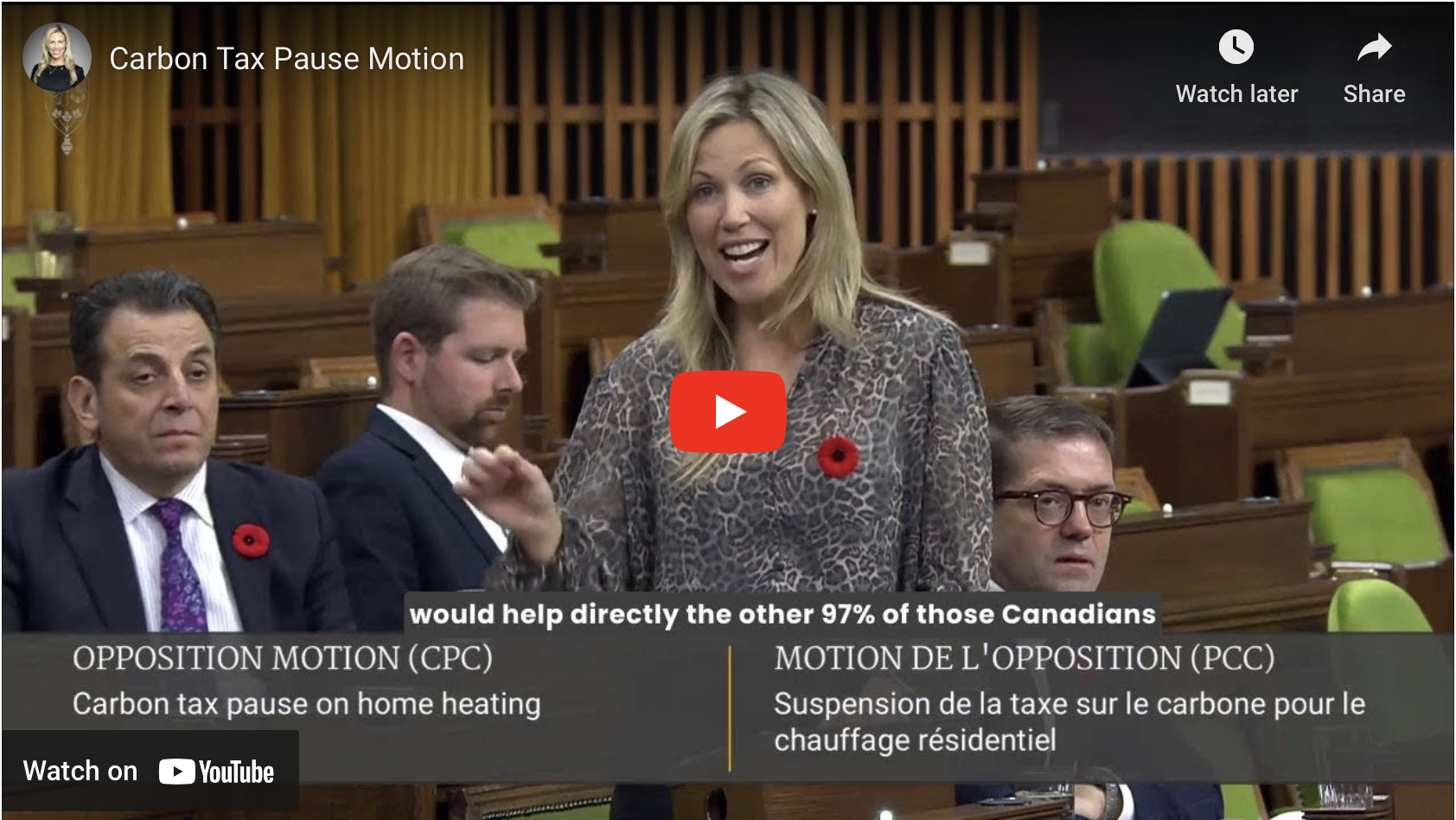 Shelby Kramp-Neuman speaking in the House of Commons